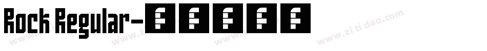 Rock Regular字体转换